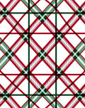 Classic Red Green Tartan Design Rug