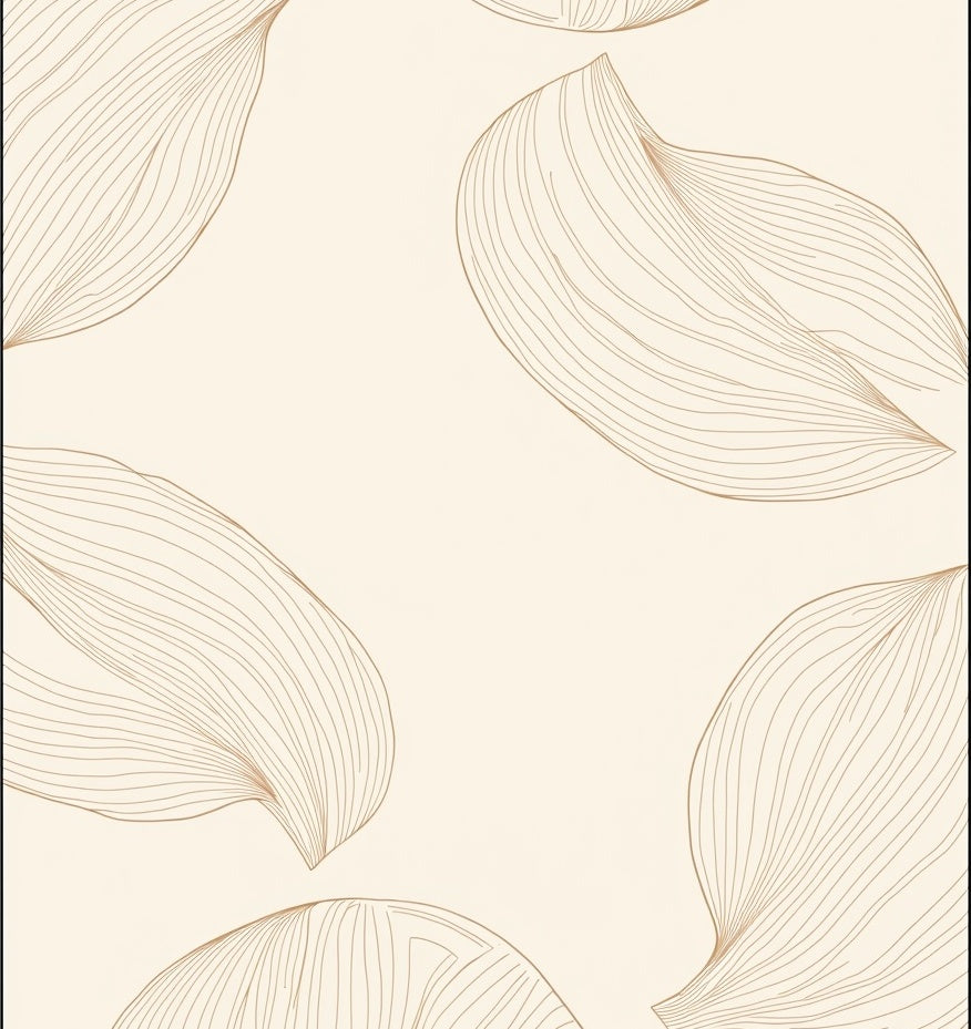 Line Art Petal Cream Rug