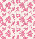 Pink Floral Patchwork Pattern Rug