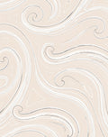 Cream Swirl Elegant Abstract Pattern Rug