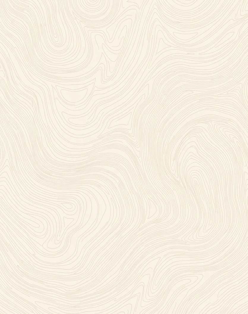 Cream Abstract Wavy Lines Rug