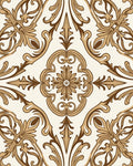 Classic Damask Leaf Swirl Rug