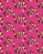 Vibrant Floral Vines Blossoms Pattern Rug