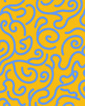 Curvy Swirl Pattern With Bold Lines Rug