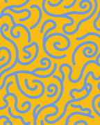 Curvy Swirl Pattern With Bold Lines Rug