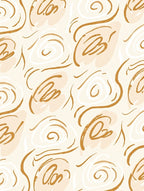 Abstract Swirls Strokes Pattern Rug