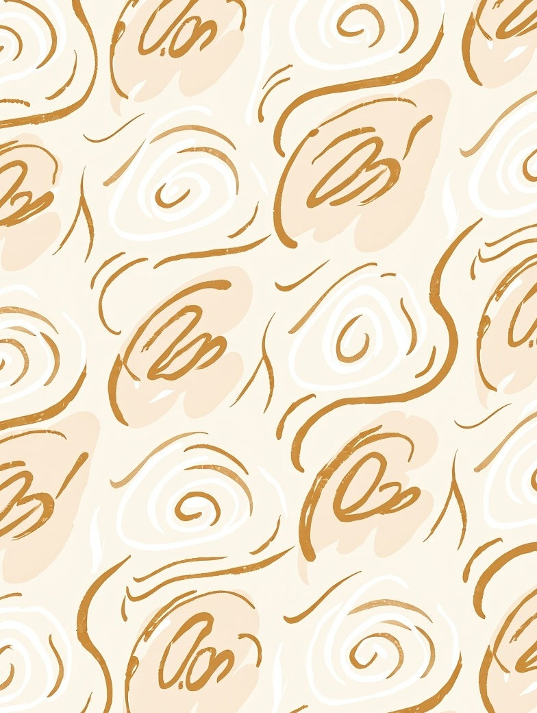 Abstract Swirls Strokes Pattern Rug
