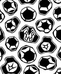 Abstract Black White Geometric Forms Rug