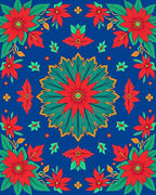 Vibrant Floral Patterned Textile Design Rug