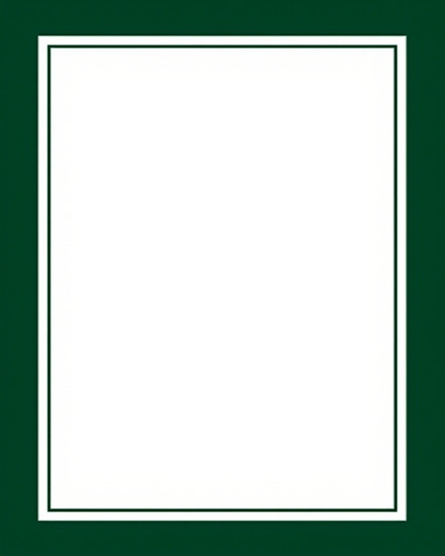 Classic Emerald Green Border Design Rug