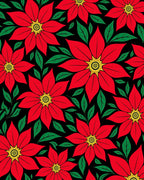 Vibrant Red Floral PatternedRug Rug
