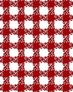 Red White Textured Plaid Design Rug
