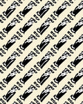 Abstract Black Geometric Stripes Pattern Rug