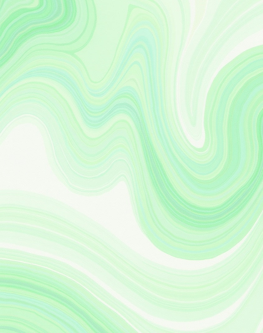 Soft Mint Green Swirl Pattern Rug