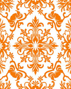 Elegant Floral Scrollwork Pattern Rug