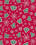Holiday Floral Line Art Rug