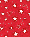 Radiant Starburst Rabbit Pattern Rug