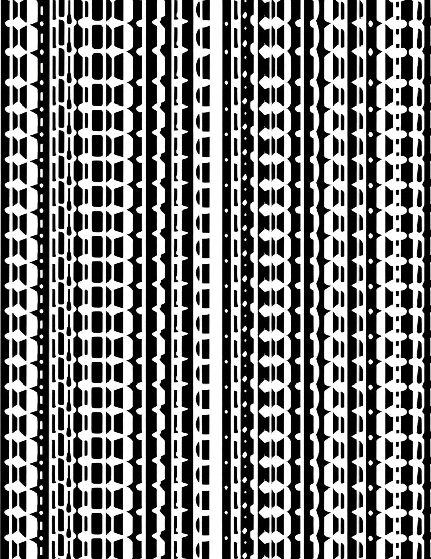 Monochromatic Geometric Patterned Design Rug