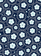 Whimsical Floral Sunburst Pattern Rug