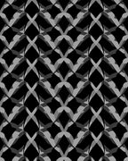 Intricate Interlocking Gray Geometric Pattern Rug