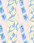 Abstract Geometric Pastel Stripes Rug