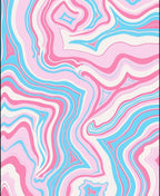 Transgender Pride Swirl Pattern Rug