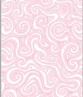 Soft Pink Swirl Harmony Abstract Rug