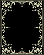 Ornate Scrollwork Elegance Frame Rug