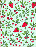 Whimsical Berry and Leaf Pattern Rug