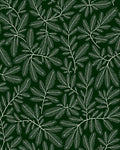 Elegant White Leafy Pattern Design Rug