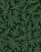 Elegant White Leafy Pattern Design Rug