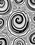 Abstract Swirl Triangle Pattern Rug