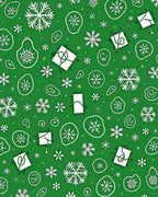 Joyful Snowflake Gift Pattern Rug