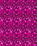 Dazzling Fuchsia Faceted Rhombus Medallion Rug
