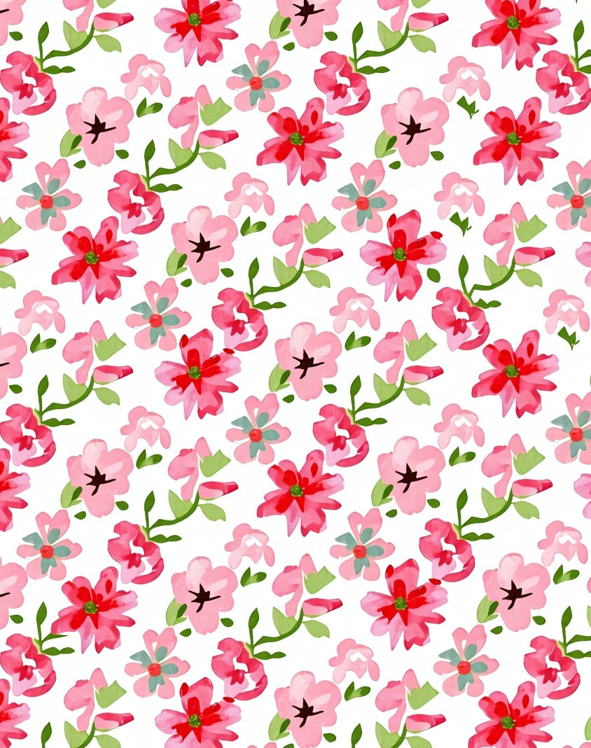 Charming Rosebud Pattern Design Rug