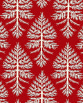 Red White Tree Pattern Design Rug
