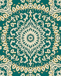 Mandala Inspired Floral Design Rug