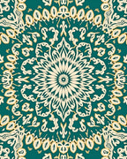 Mandala Inspired Floral Design Rug
