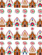 Whimsical Gingerbread House Candy Swirl Rug