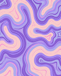 Swirling Gradient Abstract Pattern Rug