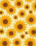 Golden Sunflower Pattern Rug