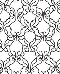 Filigree Scroll Pattern Design Rug