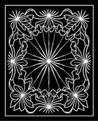 Ornate Floral Sunburst Design Rug