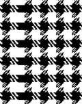 Classic Houndstooth Patterned Design Rug
