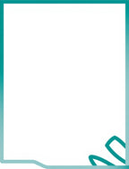 Teal Leaf Outline Accent Rug