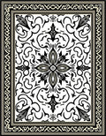 Classic Floral Inlay Art Rug