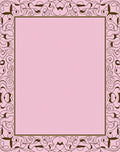 Ornate Flourish With Heart Design Rug