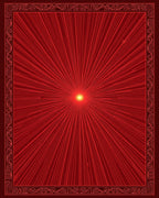 Radiant Burst Sunburst Pattern Rug