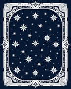 Celestial Star Pattern With Ornate Border Rug