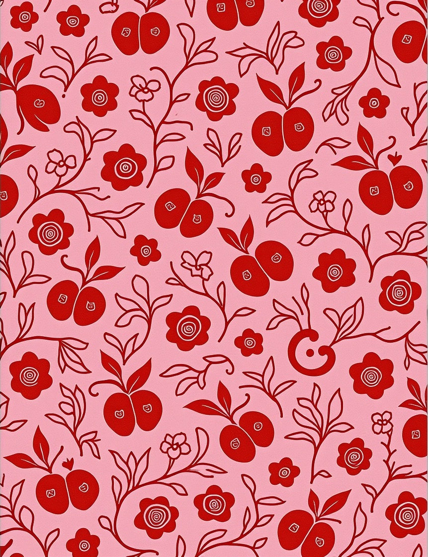 Cherry Blossom Vine Pattern Rug